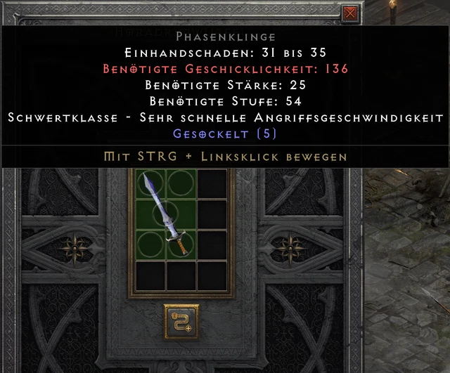 DIABLO 2 RESURRECTED 5 Sockel Phasenklinge EUR 3,90 PicClick DE
