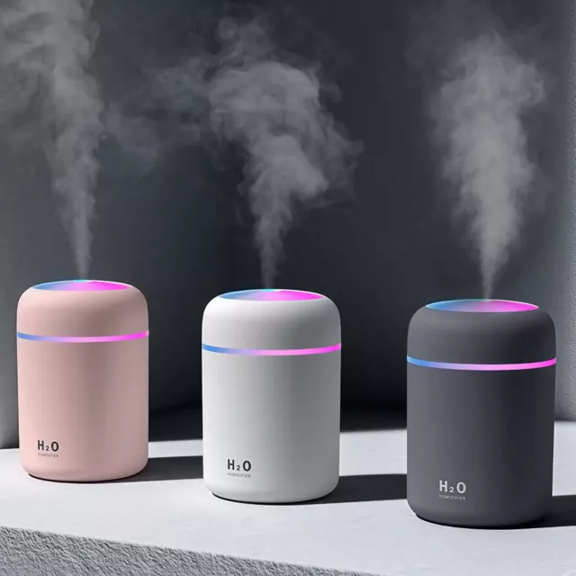 Aroma Humidifier Essential Oil Diffuser Grain Ultrasonic Air LED Aromatherapy
