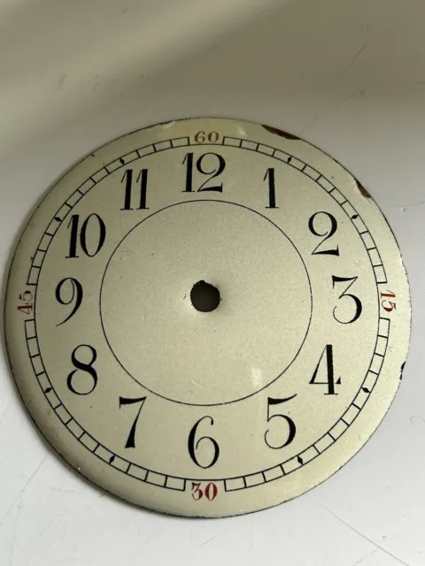 Vintage Enamel Clock Dial