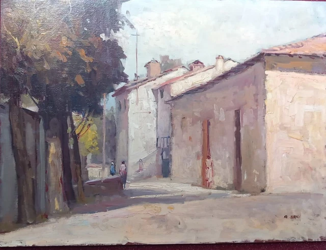 Giancarlo Sani Olio Su Compensato 30x40