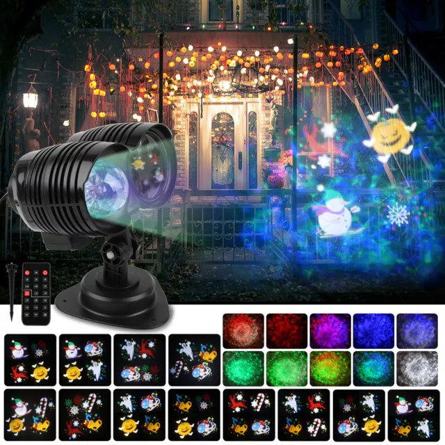 LED Laser Lumière Projecteur Fête Effet de Jardin Extérieur Noël Lampe DHL