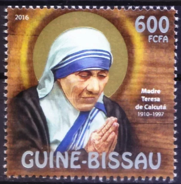 Guinea Bissau 2016 MNH, Mother Teresa Nobel Peace winner [C61]