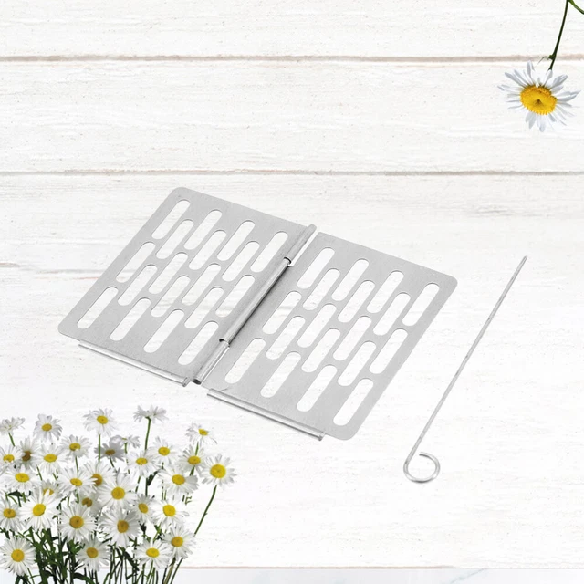1-teiliger Holzkohlegrill Edelstahl-Grillrost Mini Faltbarer Grill Grill