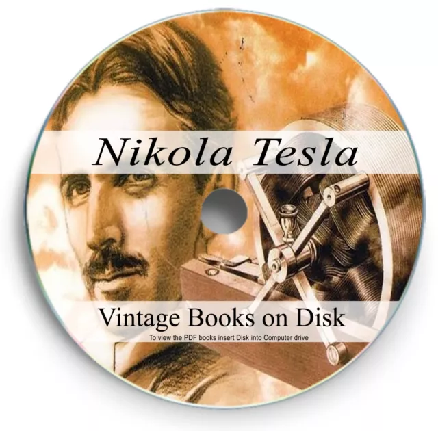 Rare Vintage Books Nikola Tesla on DVD my Coil Inventions Patents Biography 279