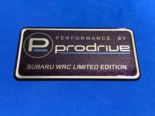Prodrive Rear Tailgate Metal Boot Badge - for Subaru WRX STI JDM WRC Impreza