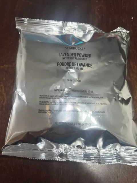 Starbucks Lavender Powder 12oz Bag (1 Bag) ~BB July 2024~