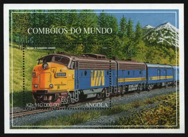 Angola 1997 - n. Michel blocco 33 ** - nuovo di zecca - ferrovia / treni