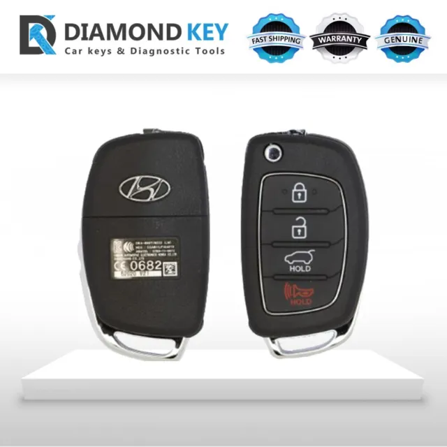 Genuine Hyundai Ix35 Tucson 2011 - 2013 Remote Head Flip Key - 95430-2S800