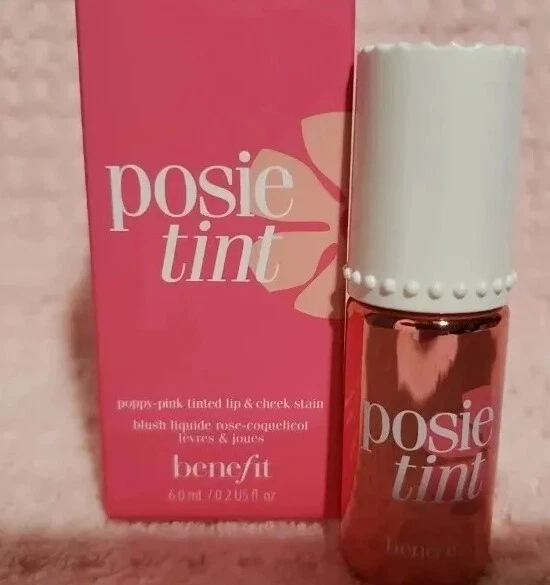Tinte líquido para labios y mejillas rosa Benefit Posie 6,0 ml / 0,2 OZ NUEVO EN CAJA