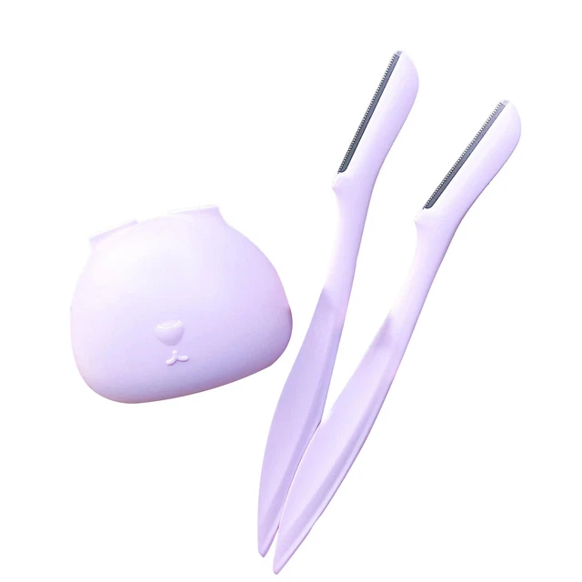 1 juego de afeitadora de cejas lavable inoxidable forma de conejo fácil de usar