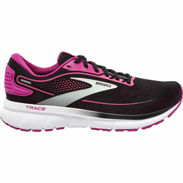 Brooks Womens Trace 2 Running Shoes Trainers Jogging Sneakers Sports - Black