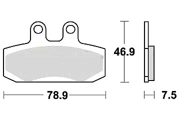 Jeu 2 plaquette de frein Avant de qualité HONDA SJ 100 BALI EX HF07A 1996 - 2000