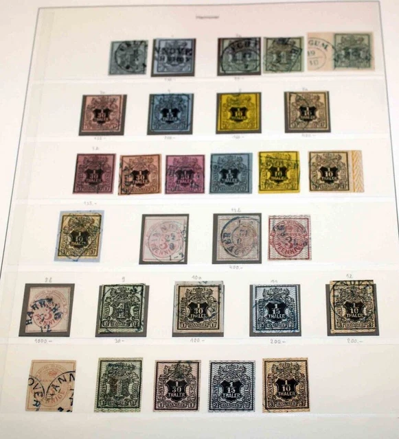 Altdeutschland Hannover: Urige gute Mehrfach-Sammlung auf Blättern/Vordrucken