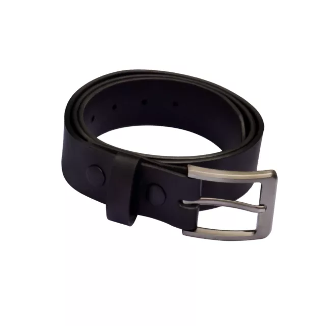 Cintura in pelle uomo cintura in vera pelle larga 38 cm nero vera pelle uomo 2