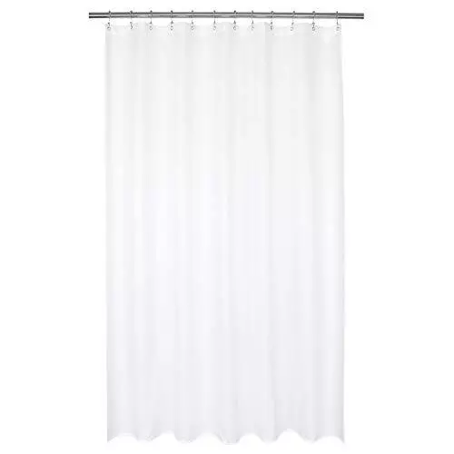 Barossa Design Waterproof Extra Long Shower Curtain or Liner Microfiber 72 x 84