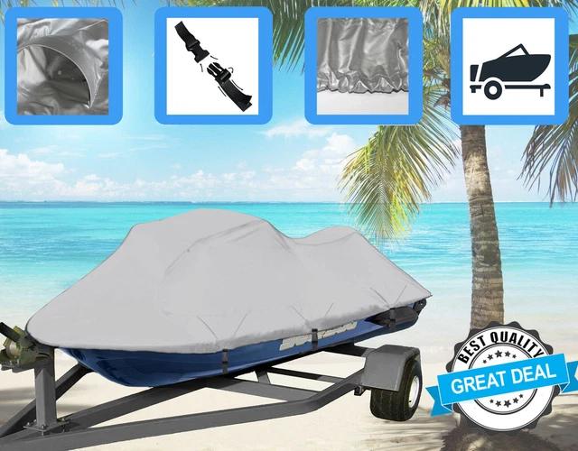thumbnail image 2 of SBU Semi-Custom PWC Cover For Sea-Doo GTI/GTX/GTS – 600D Marine Polyester, Black, With Straps & Storage Bag 2 of 3