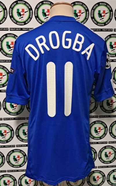 Drogba Chelsea 2009/2010 Shirt Maglia Calcio Football Soccer Camiseta Maillot