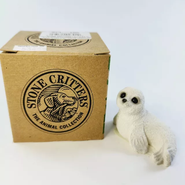 Stone Critters Littles Harp Seal Figurine SCL-105 The Animal Collection 1998