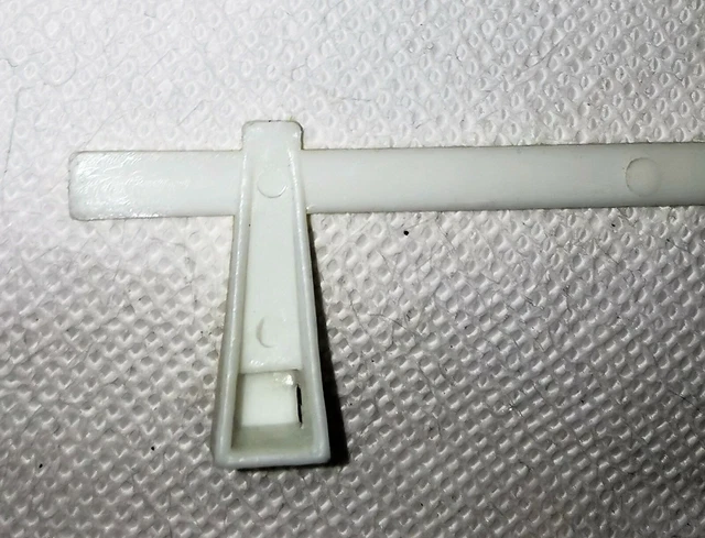 Paire Speedking de pièces de rechange section barrière blanche à clipser vintage 3