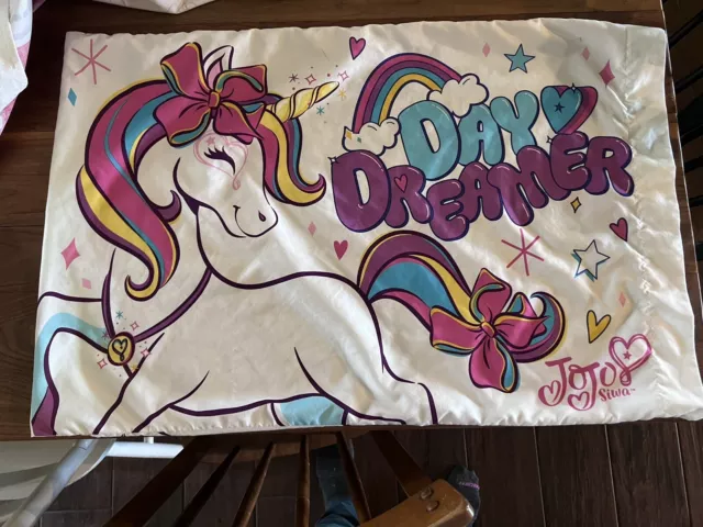 Jojo Siwa Unicorn Daydreamer/Dream Life Standard Pillowcase CUTE AND CLEAN!