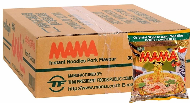 Zuppa di pasta istantanea mamma maiale pasti pronti pasta 30 x 60 g NUOVA MHD 1/24