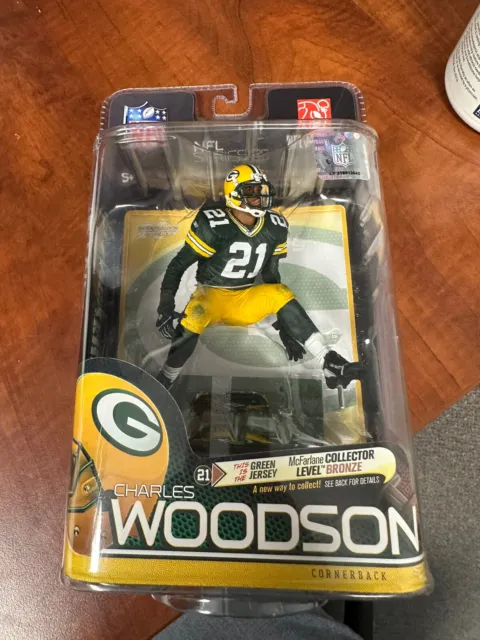 New McFarlane CHARLES WOODSON #21 EXCLUSIVE Green Bay PACKERS NFL Series 25