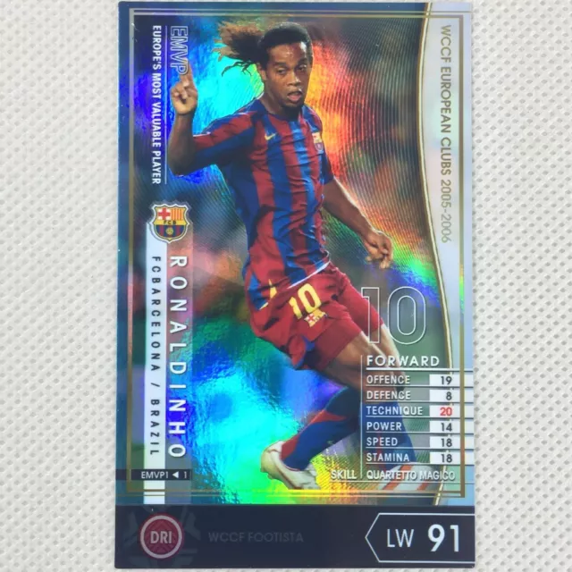 Panini WCCF FOOTISTA 2005-06 Ronaldinho FC Barcelona EMVP1 Brazil Japan