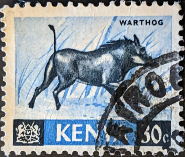 STAMP KENYA SG24 1966 30c Warthog Used