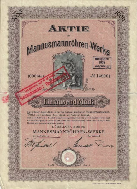 Sammlung Konvolut 11 historische deutsche Wertpapiere - Stahlbau / Montan 3