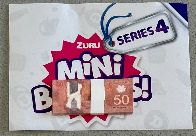 UK SERIE 3 Zuru Mini Toys – Pacchetto Banconote Da $10 089