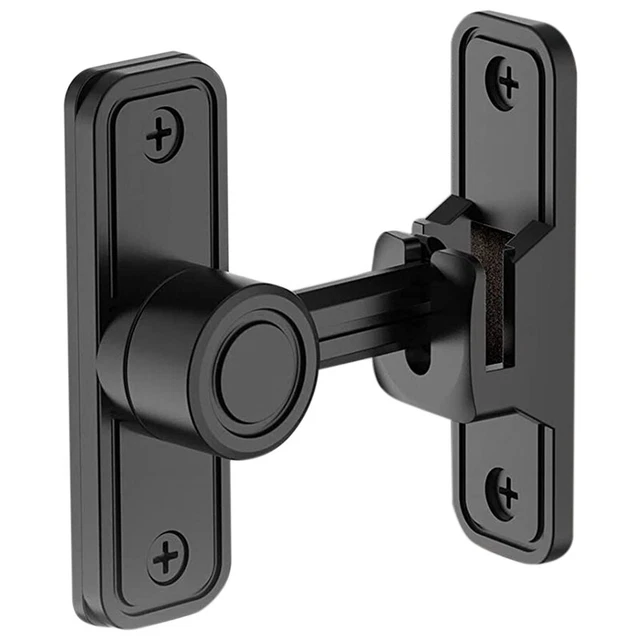 Heavy Duty Gate Latches 90 Degree Right Angle Barn Door Lock Anti-Theft Sliding