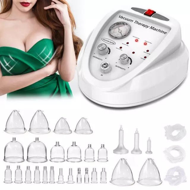 Breast Enlargement Butt Enhancement Vacuum Therapy Body Massage Machine / Cups