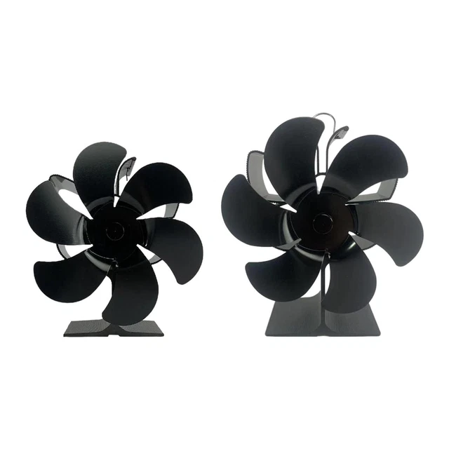 Ventilador de estufa de 6 hojas, accionado por calefacción, Silent Xmas, distribución de calor,