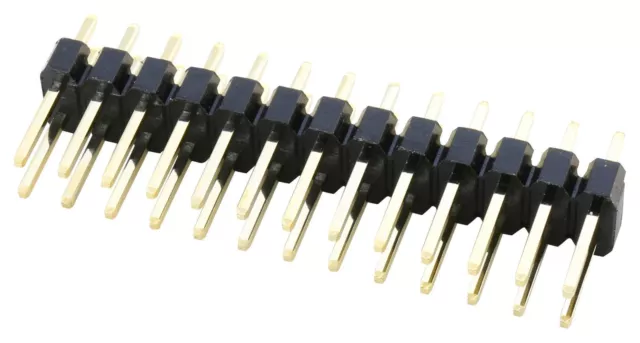 Stiftleiste, 2x 13-polig, RM 2,54, gerade,  trennbar nach jedem Pin Paar
