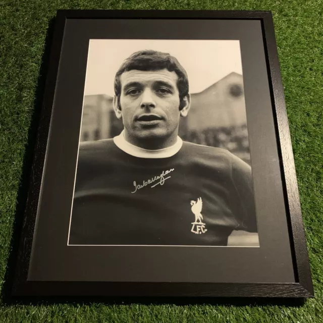 Ian Callaghan Signed Liverpool 20x16 Framed Picture Montage Display COA