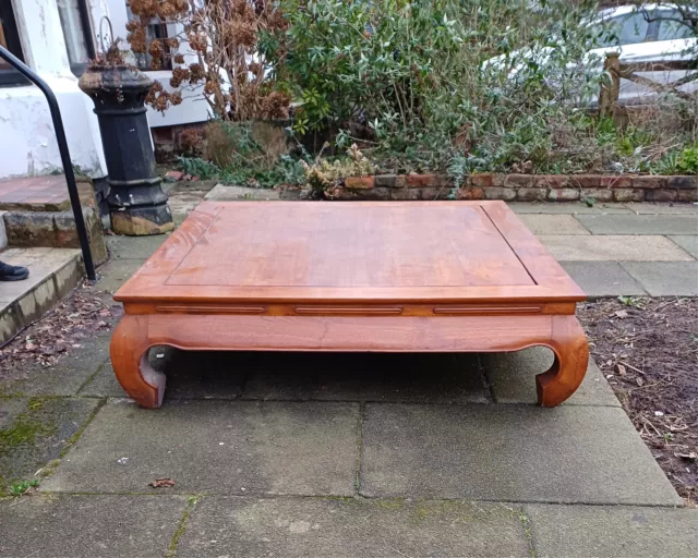 Large Vintage Chinese Ming Coffee Table with Chow Legs.