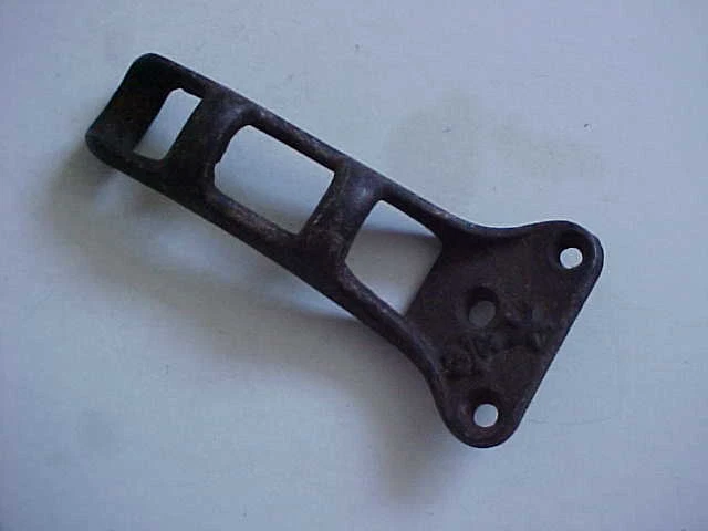 Vintage 3/4" Star Flag Pole Bracket ~ Holder Cast Iron Wall Mount