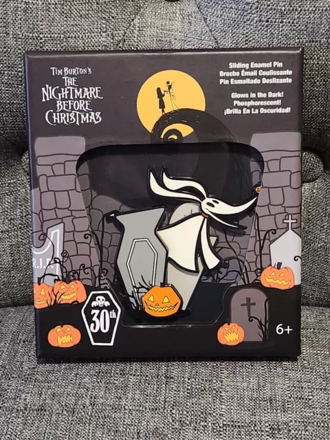 Nightmare Before Christmas 30th Anniversary Zero Dog House Pin Jumbo/Glows LE