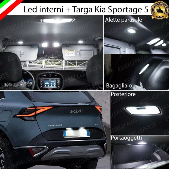 Kit Full Led Interni Kia Sportage 5 Conversione Completa + Led Targa 6000K