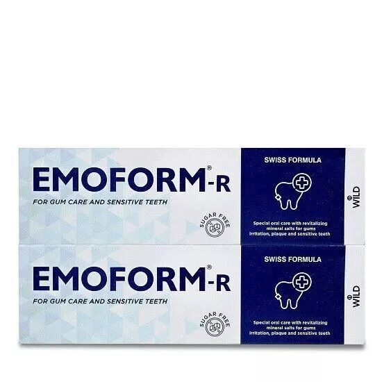 EMOFORM-R Emoform Zahnpasta zur Plaqueentfernung, 150 g, 2 Stück