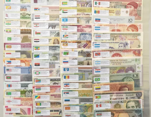 100 Different Paper Money From World 100 Countries Regions Banknotes Collection 3