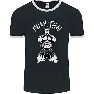 Muay Thai Fighter Mixed Martial Arts MMA Mens Ringer T-Shirt FotL