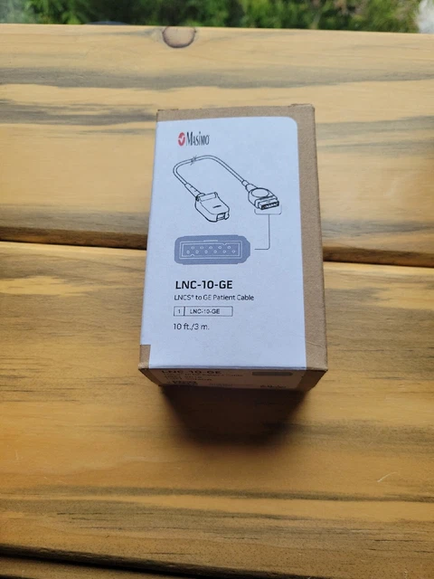 Masimo LNC-10-GE LNCS to GE Patient Cable, REF 2016