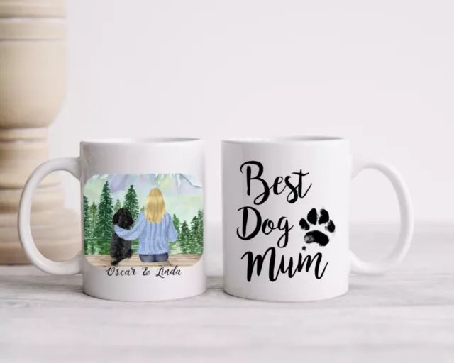 Personalised Dog Mum / Dog And Owner 11oz Mug Christmas/ Birthday Present 3