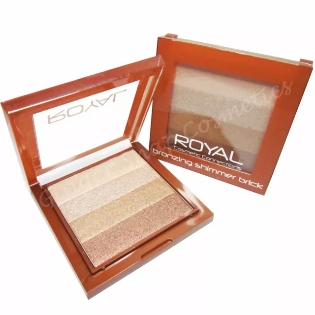 Royal Bronzer Bronzing Brick Stripy Shimmer Powder Bronze & Highlighter Contour