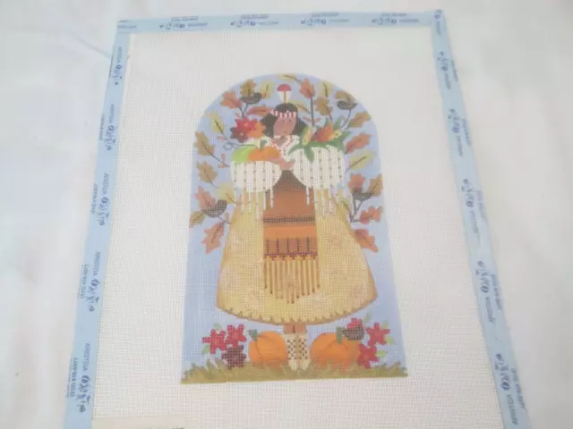 Indigenous Girl-Melissa Shirley-Handpainted Needlepoint Canvas