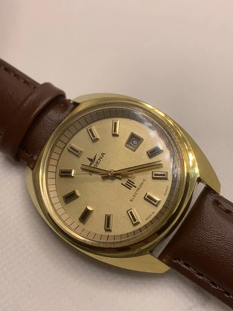 Montre Lip électronique Mécanique à Réparer - Cadran Argenté, Occasion Hors Service