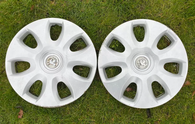 X2 15” Vauxhall Corsa D Hubcaps/ Wheel Trims - Genuine
