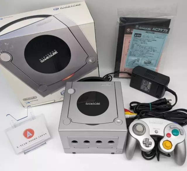 Nintendo Game Cube DOL-001 console Silver tested working NTSC-J JAPAN Boxed