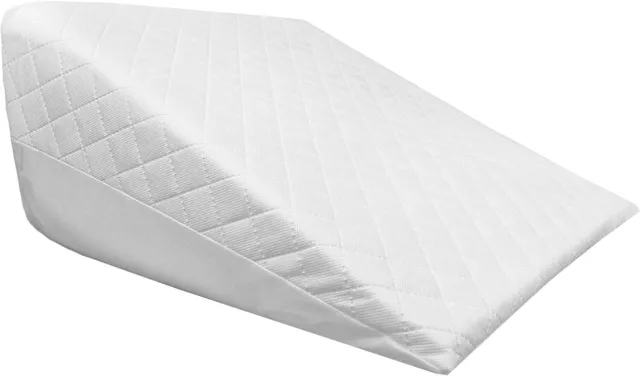 Large Acid Reflux Flex Support Bed Wedge Pillow Memory Foam with Quilted Cover